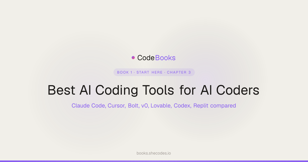 Best AI Coding Tools for AI Coders | SheCodes Books